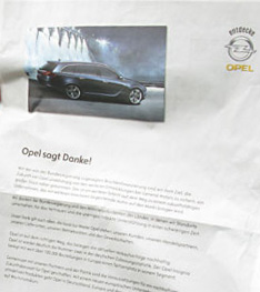 Opel-Anzeige
