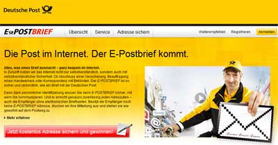 Homepage Deutsche Post AG