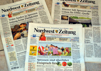 Nordwest-Zeitung zur EHEC-Krise