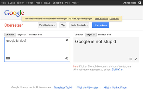 Google.Com übersetzer