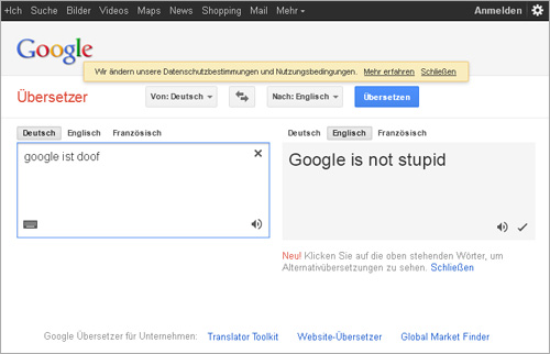 Zensur bei Google? | Informelles.de