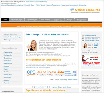 Homepage OnlinePresse.info