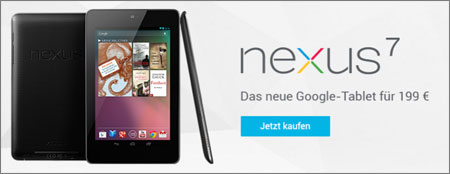 Nexus 7 auf Google Play