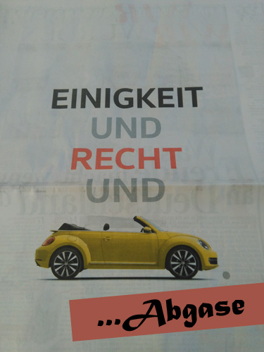VW Anzeige - durch uns verändert