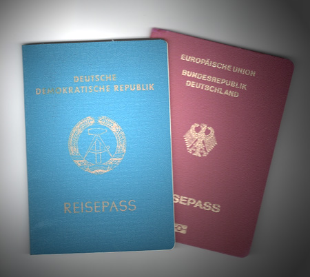 Reisepass DDR & BRD