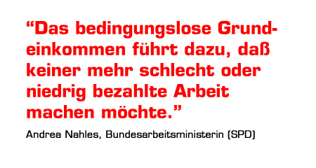 Andrea Nahles zum BGE