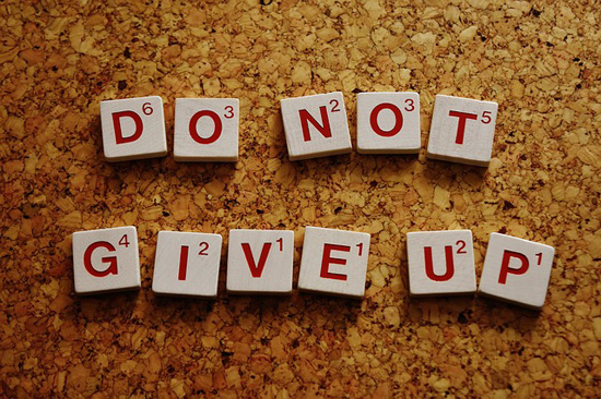 Niemals aufgeben! | Bild: Alexas_Fotos, pixabay.com, CC0 Public Domain