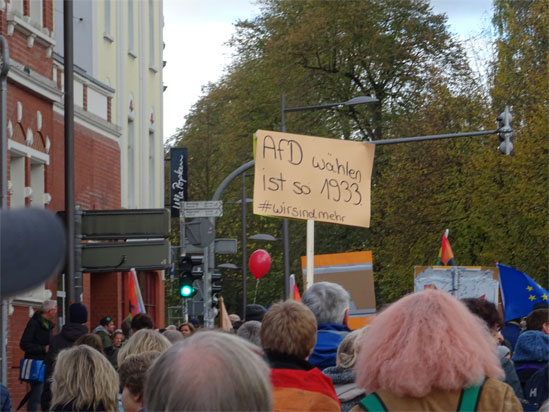 Demonstration durch die Innenstadt